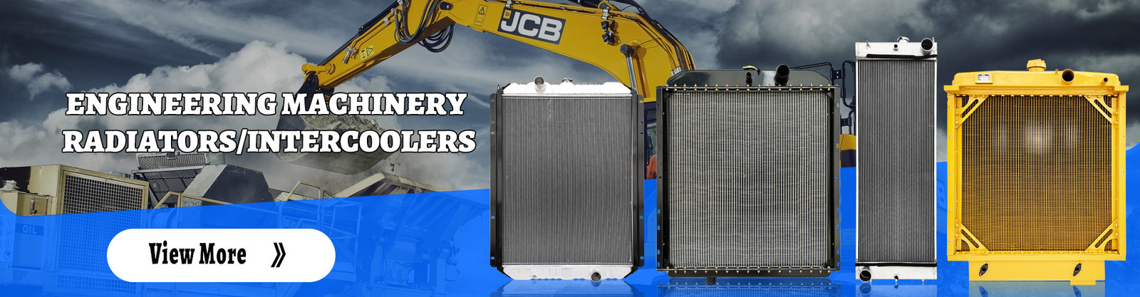 ブルドーザーのラジエーター