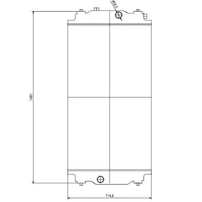 アルミ・ディーゼルエンジン用水散熱器 C18 CATER 250-4452 2504452
