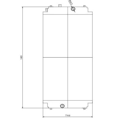 アルミ・ディーゼルエンジン用水散熱器 C18 CATER 250-4452 2504452